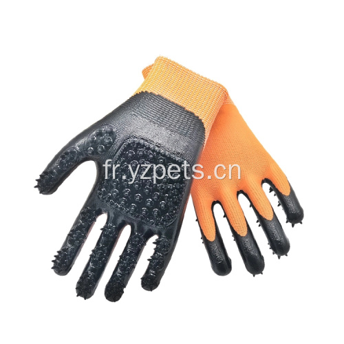 Gants de toilettage pour animaux de compagnie